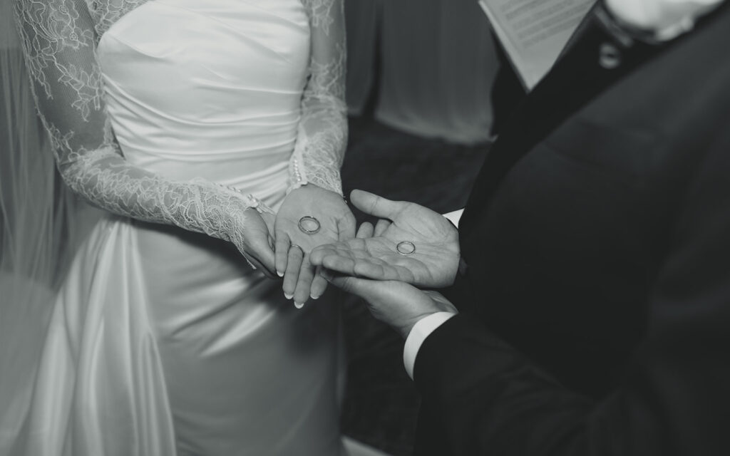 Marriage Band Detail Shot JW Marriott Turnberry Ballroom Wedding Ceremony Photography