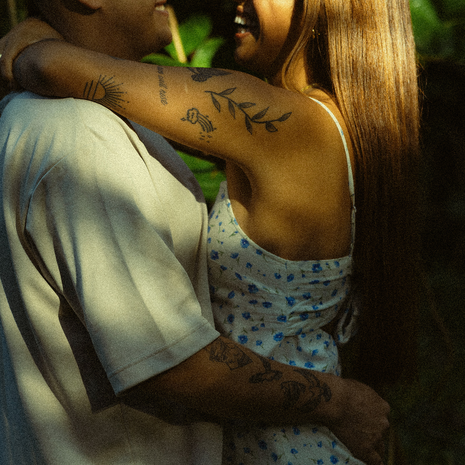 Lush Forest Oahu Hawaii Engagement Pictures Couple North Shore