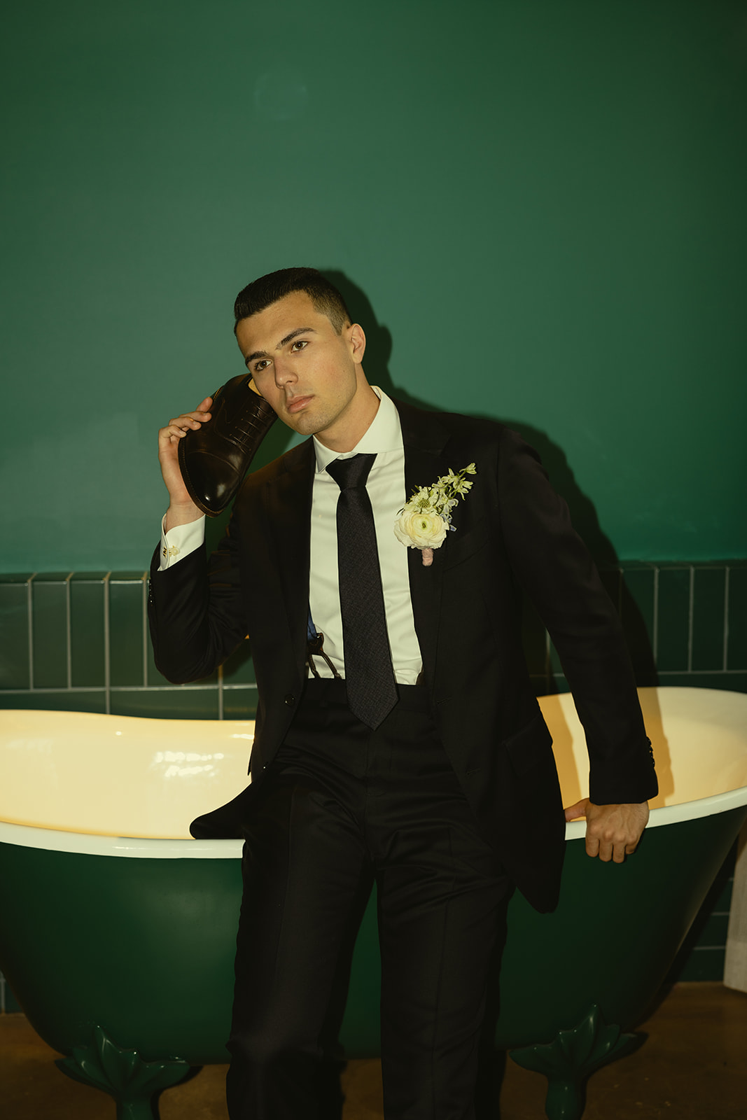 Funny Groom Wedding Portraits at Mayfair Hotel & Garden Coconut Grove