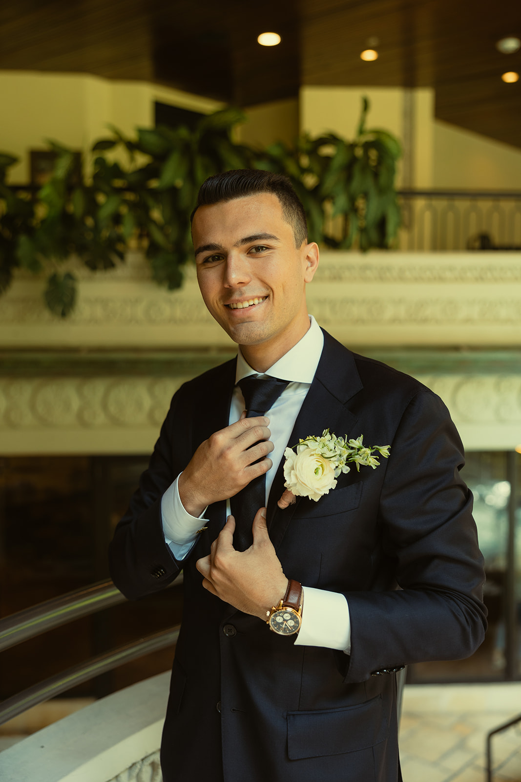 Groom Portraits Mayfair Hotel Coconut Grove Miami Florida