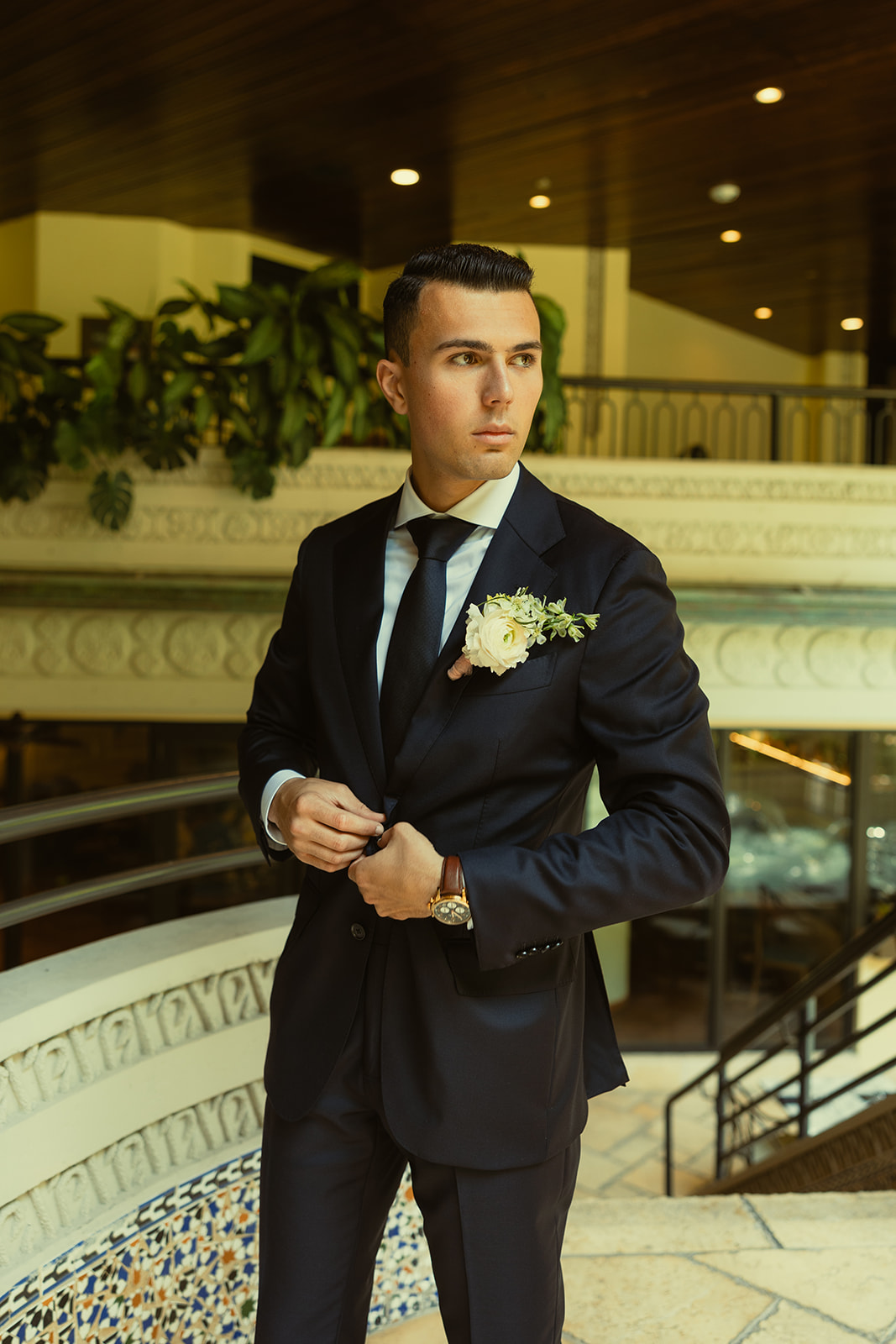 Groom Details Mayfair Hotel Coconut Grove Miami Florida