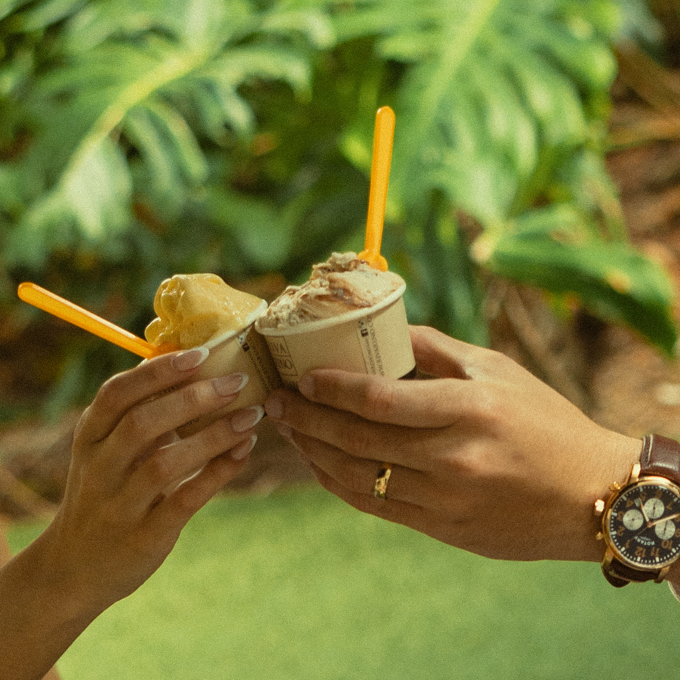 Documentary Ice Cream Bride and Groom Portraits Brickell Downtown Wedding Photographer