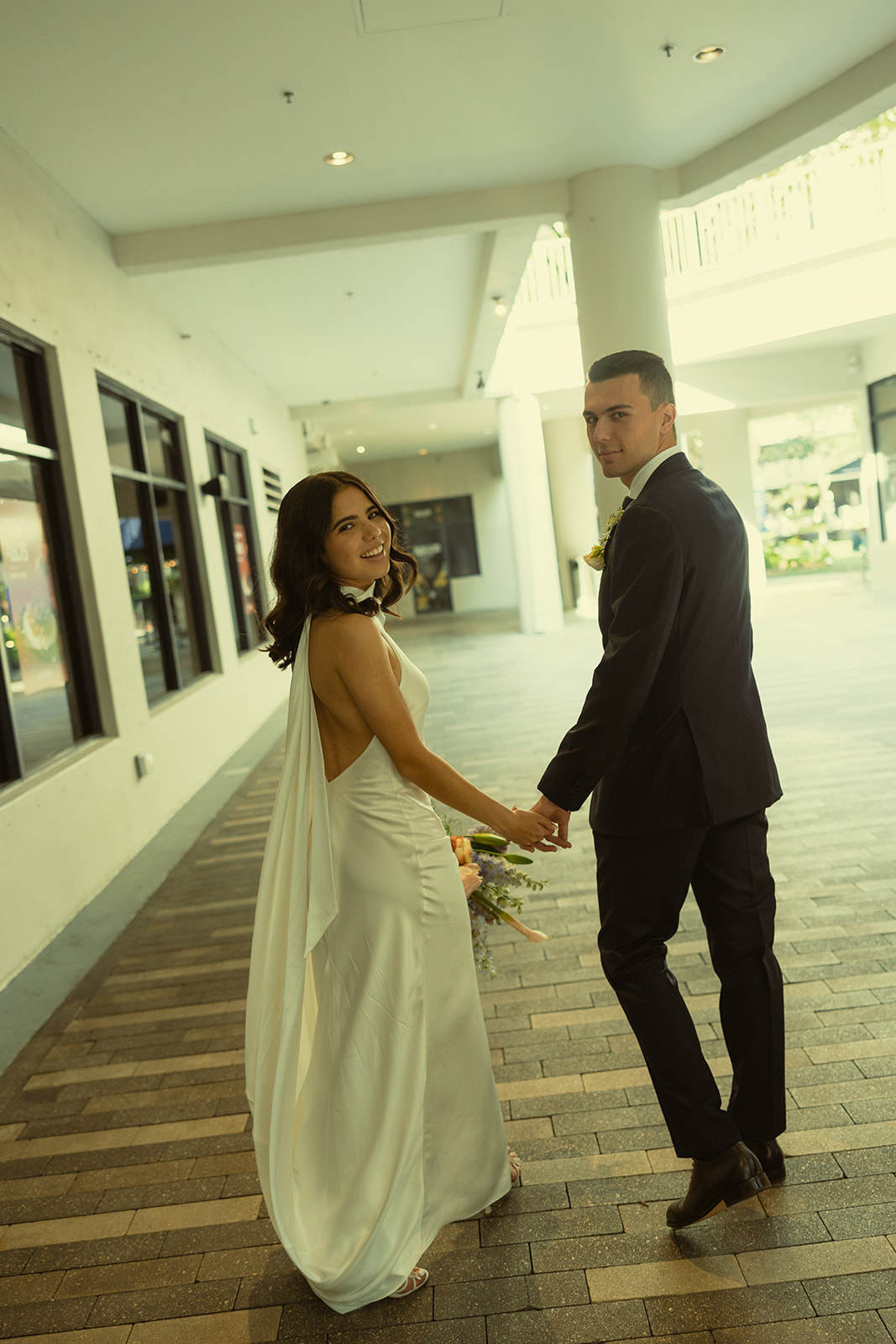 Documentary Bride and Groom Portraits City NY Downtown Wedding Photographer