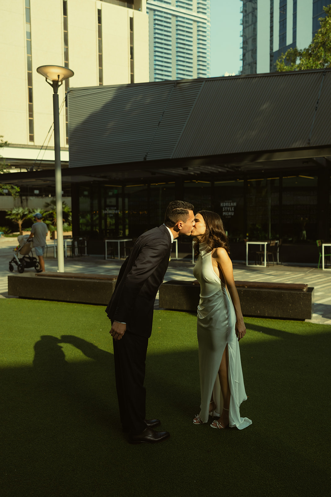 Documentary Bride and Groom Portraits City Miami Downtown Wedding Photographer