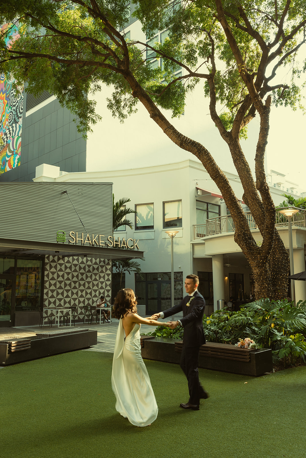 Documentary Bride and Groom Portraits City Miami Downtown Wedding Photographer