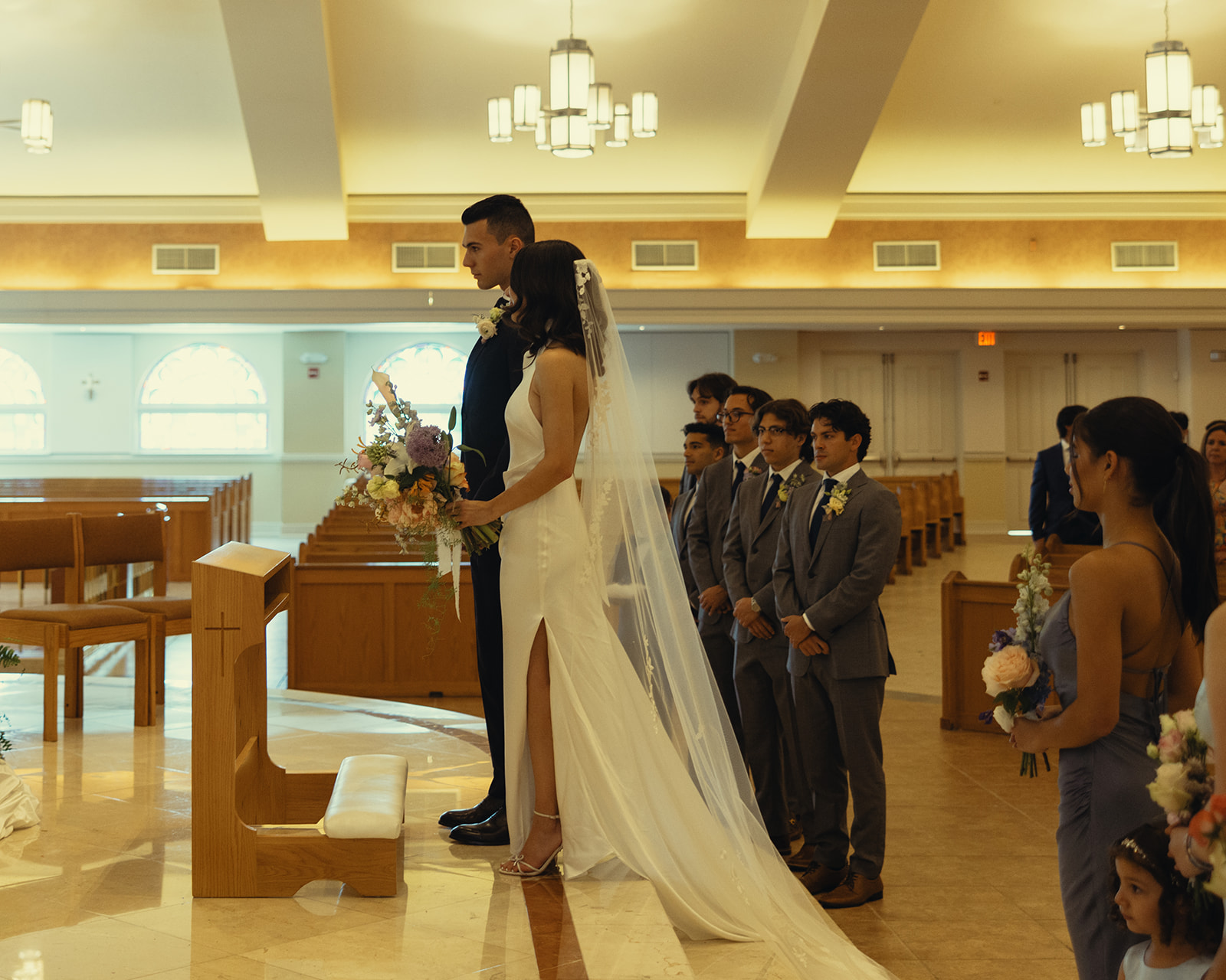 Documentary Wedding Church Ceremony Miami Wedding Photographer