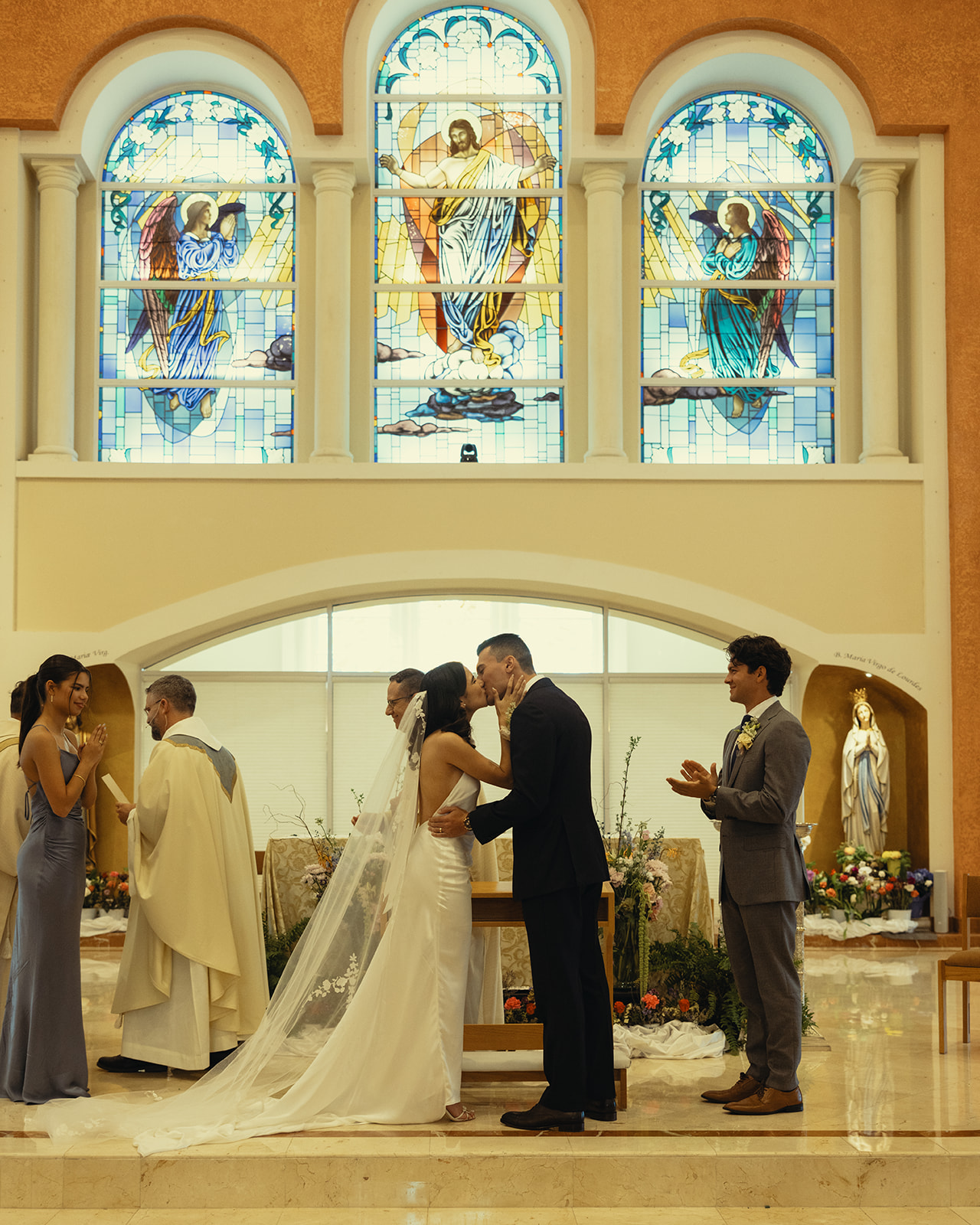 Documentary Wedding Church Ceremony Miami Wedding Photographer