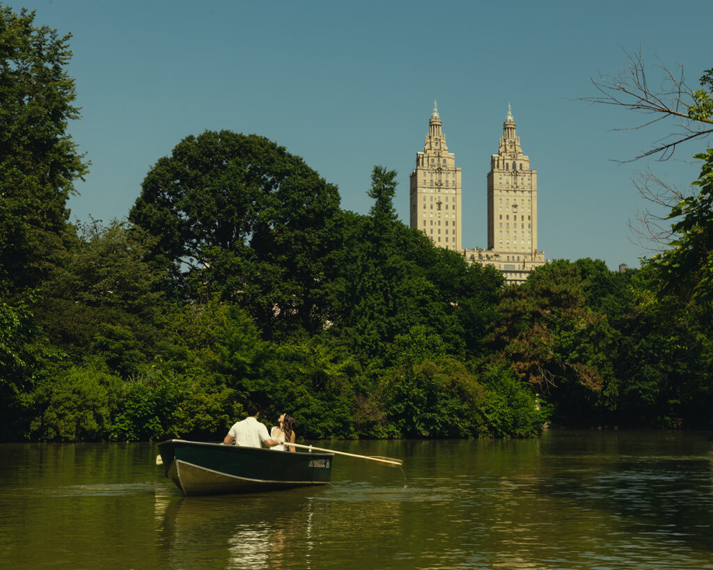 Central Park Canoe Engagement Session