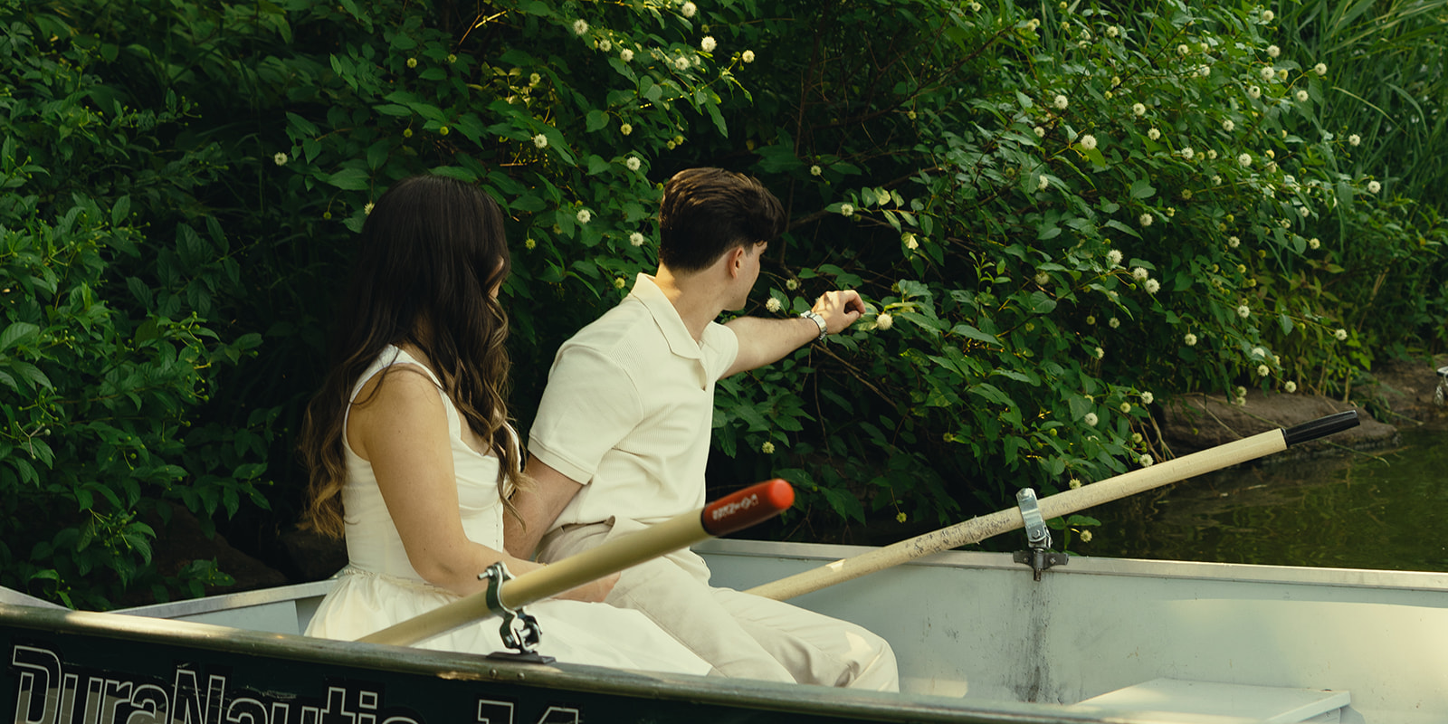 Central Park Canoe Engagement Session The NoteBook