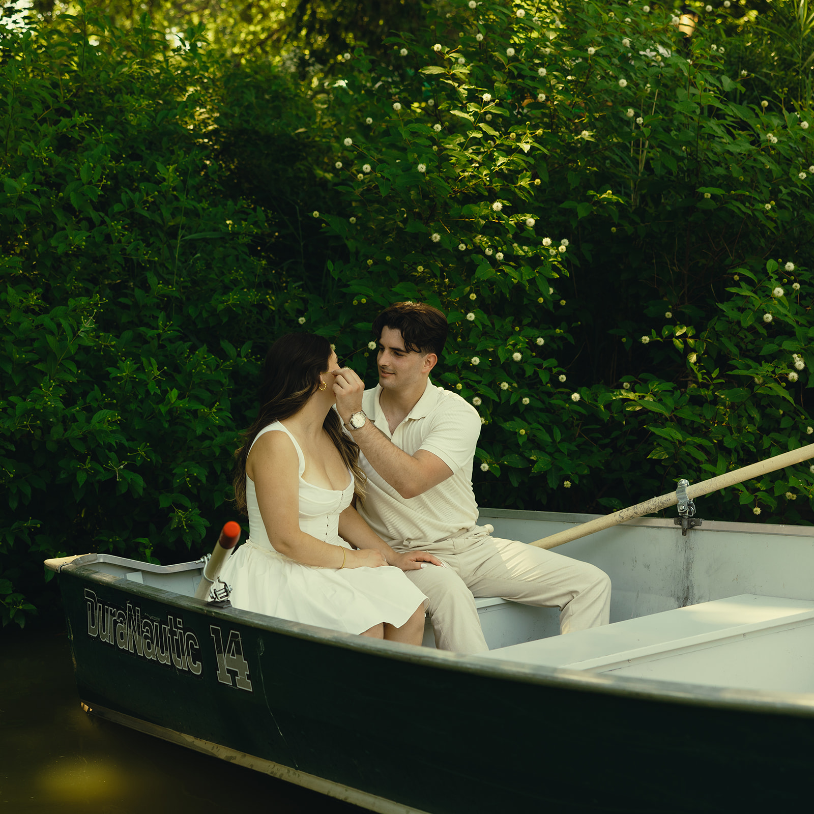 Documentary Central Park Canoe Engagement Session