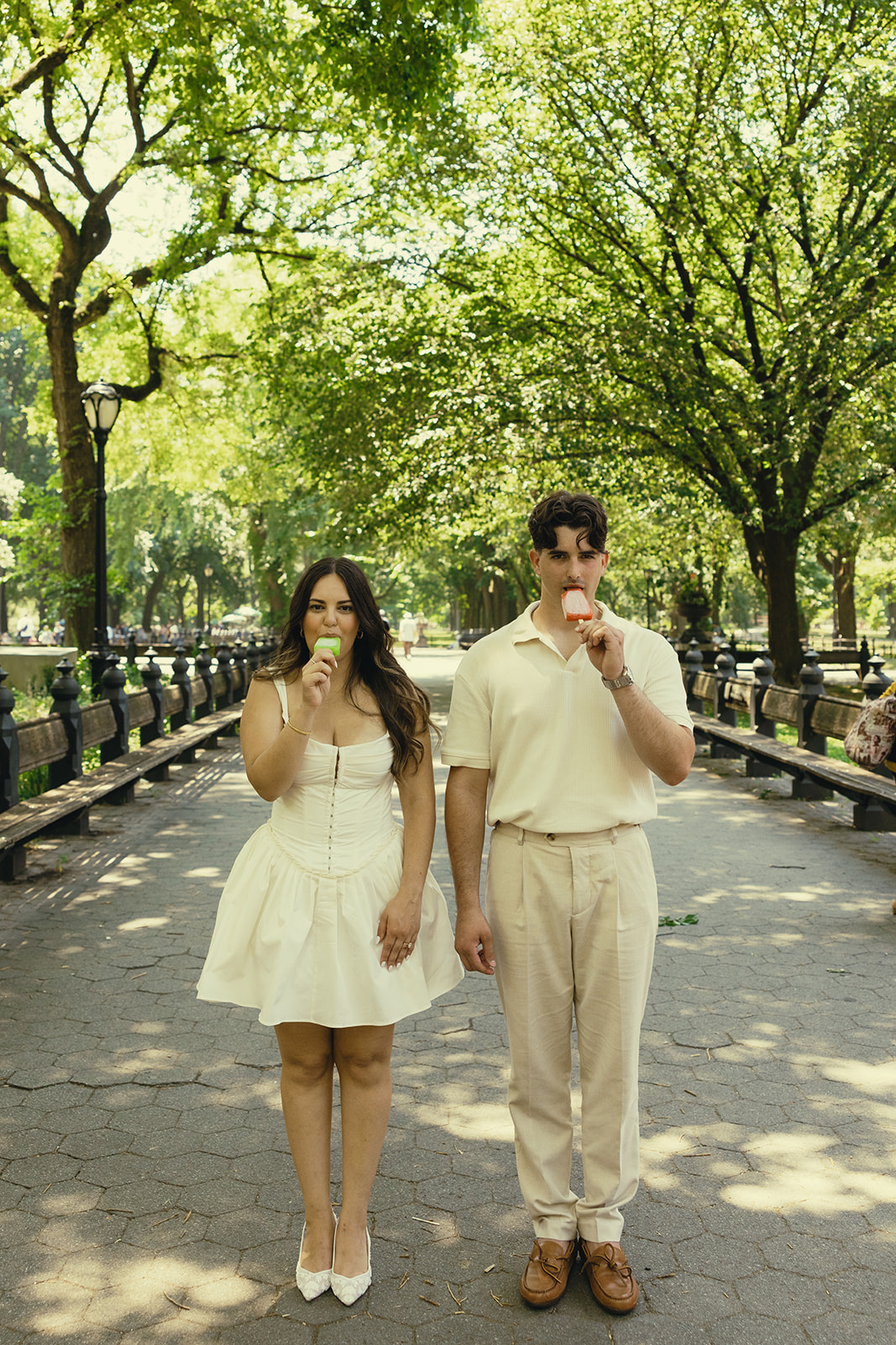 Central Park West Village Editorial Ice Cream Couples Photos