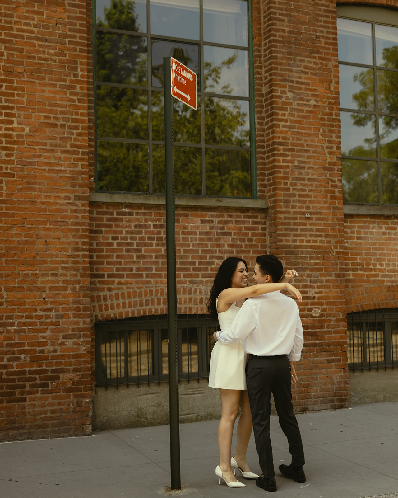 Documentary Candid Dumbo, Brooklyn Engagement Photos in New York City