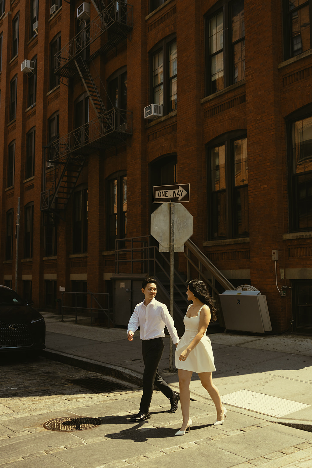 Candid Dumbo Brooklyn Engagement Photos in NYC, New York Wedding Photographer