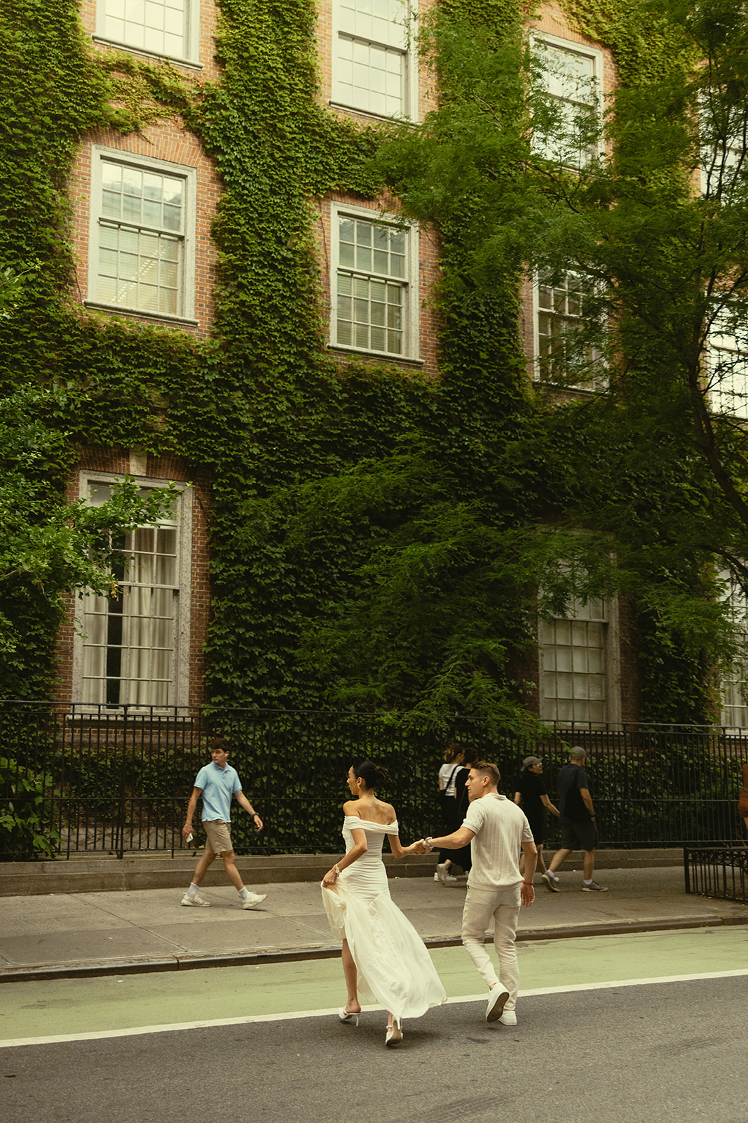 Greenwich Village New York City Photoshoot Documentary Engagement Photos Couples Engagement Session New York