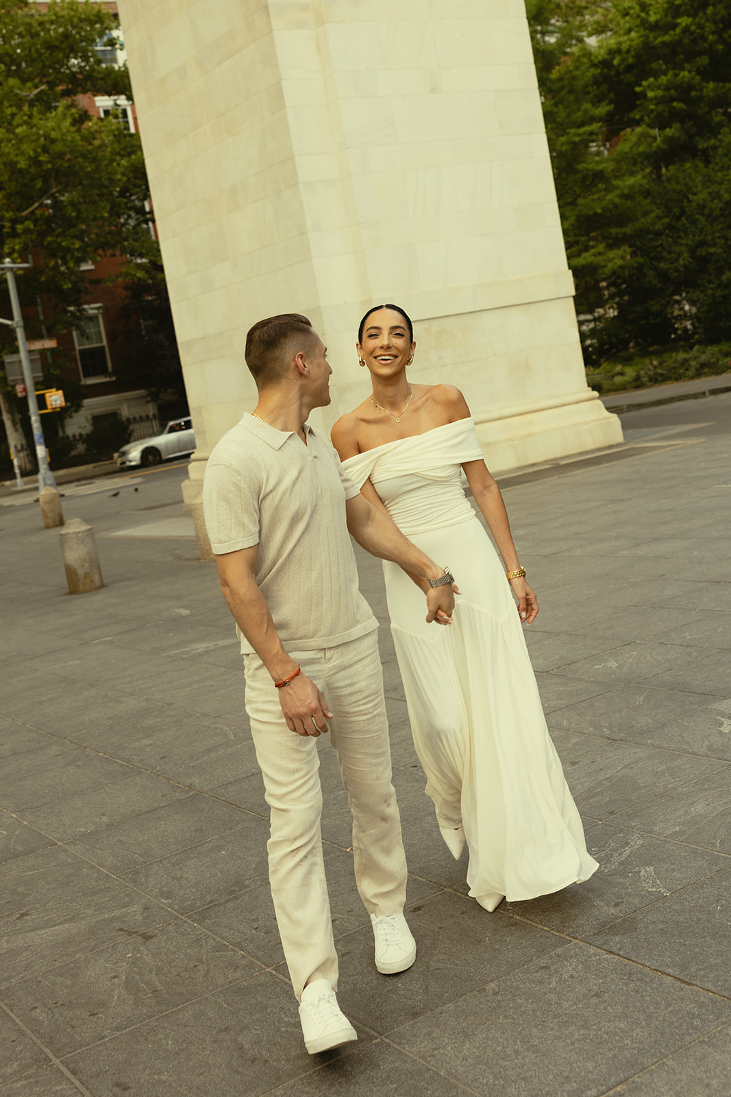 Washington square park & Soho Photoshoot Documentary Engagement Photos Engagement Session New York