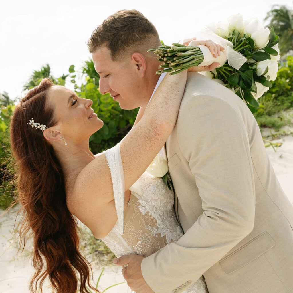 Bride & Groom Portraits Destination Beach Wedding