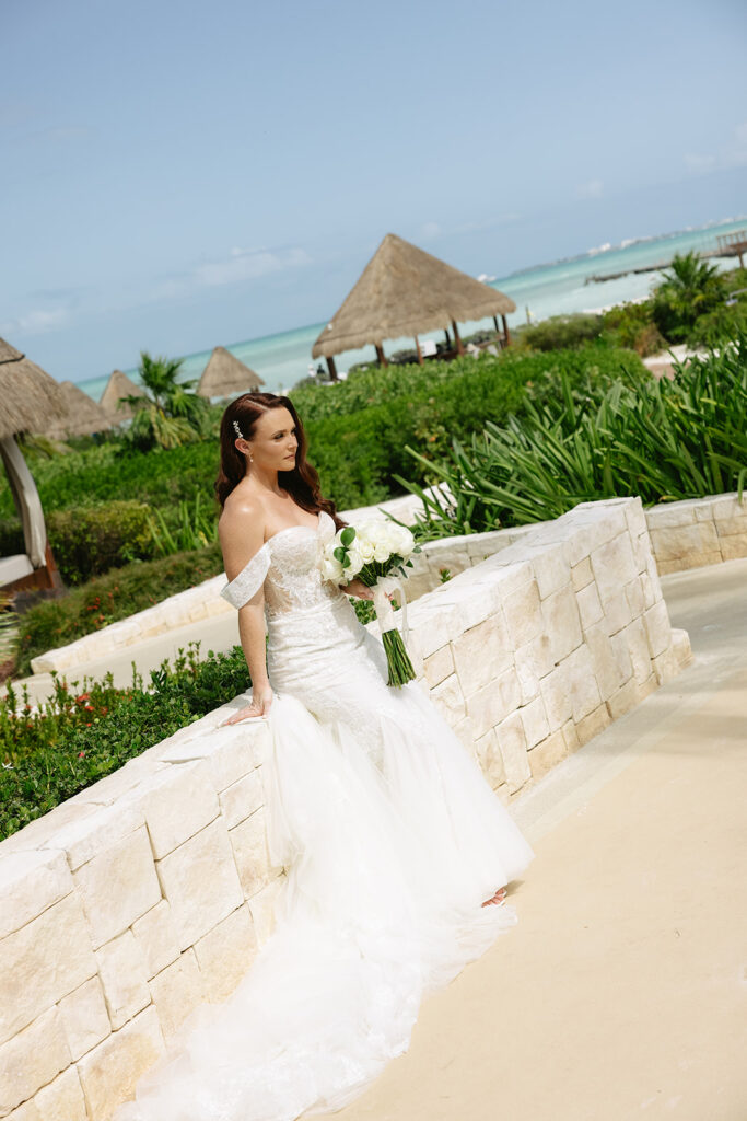 Bride Portrait at Dreams Playa Mujeres Mexico Wedding