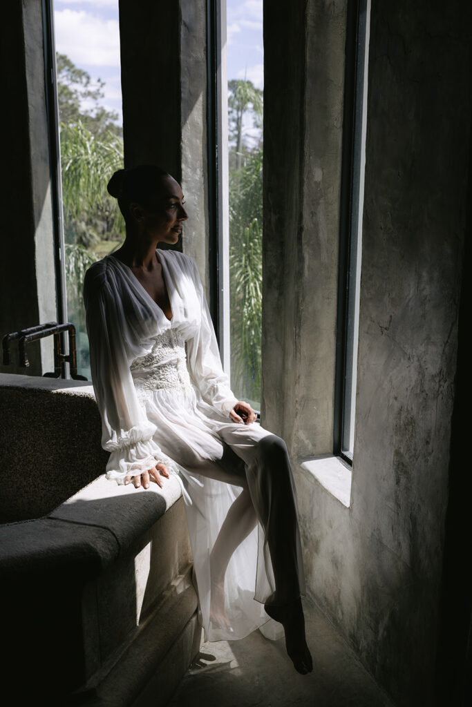 Bride's wedding morning at Hacienda De Las Palmas