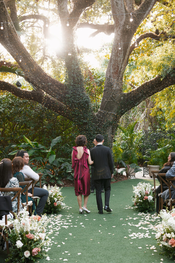 Villa Woodbine Oak Tree Wedding Ceremony