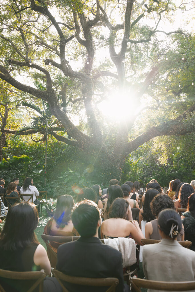 Villa Woodbine Oak Tree Wedding Ceremony