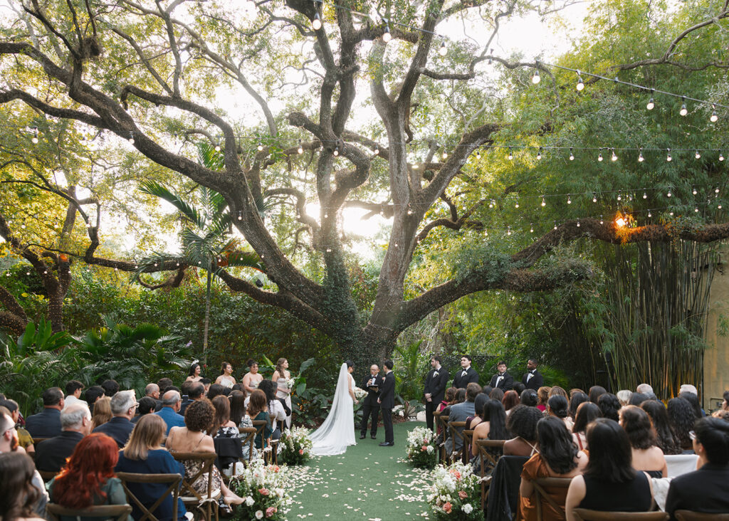 Villa Woodbine Oak Tree Wedding Ceremony