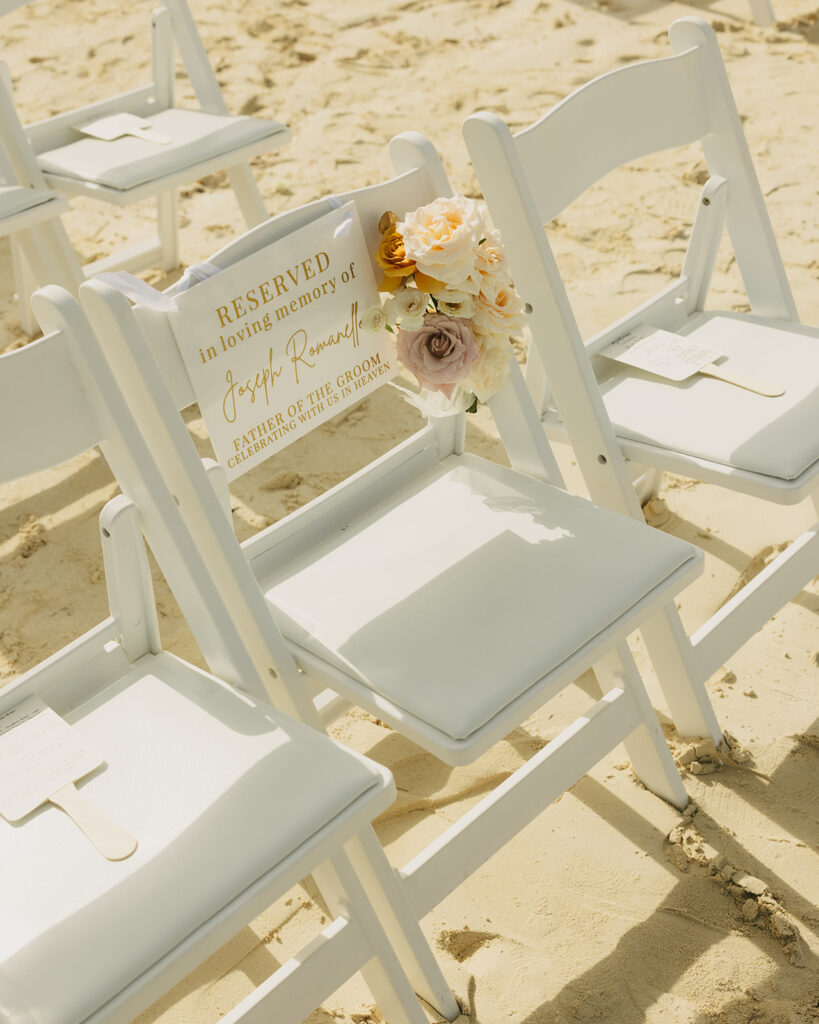 Beach Wedding Ceremony at Dreams Playa Mujeres Mexico Wedding