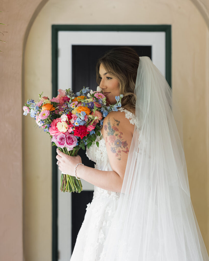 Bride Portraits Villa Woodbine Wedding Miami Florida