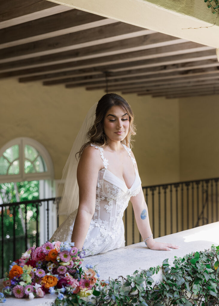Bride Portraits Villa Woodbine Wedding Miami Florida