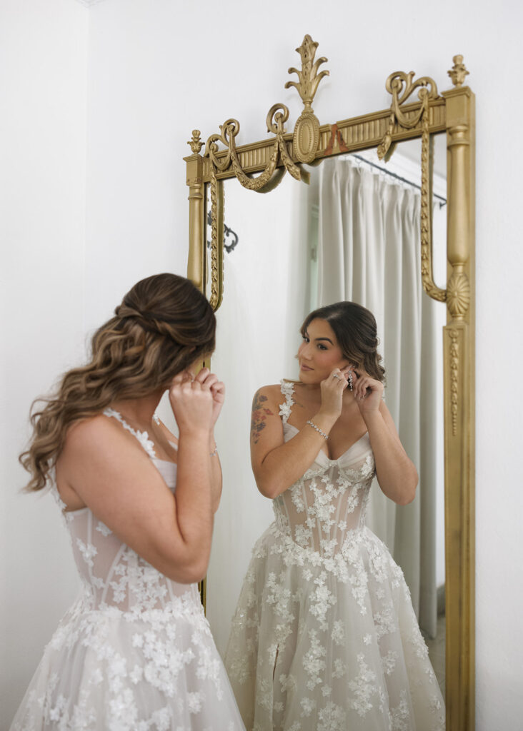 Bride Getting Ready Villa Woodbine Wedding Miami Florida