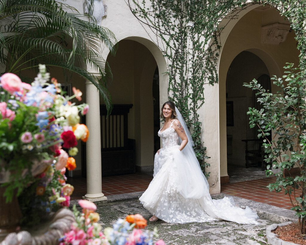 Bride Portraits Villa Woodbine Wedding Miami Florida