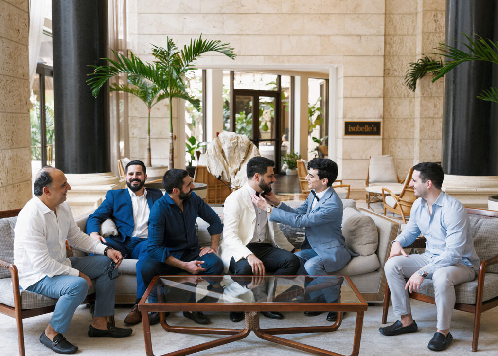 The Ritz Carlton Coconut Grove Wedding Groom Getting Ready Miami Florida