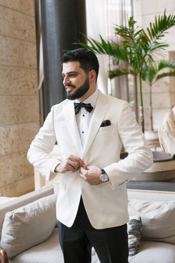 The Ritz Carlton Coconut Grove Wedding Groom Getting Ready Miami Florida