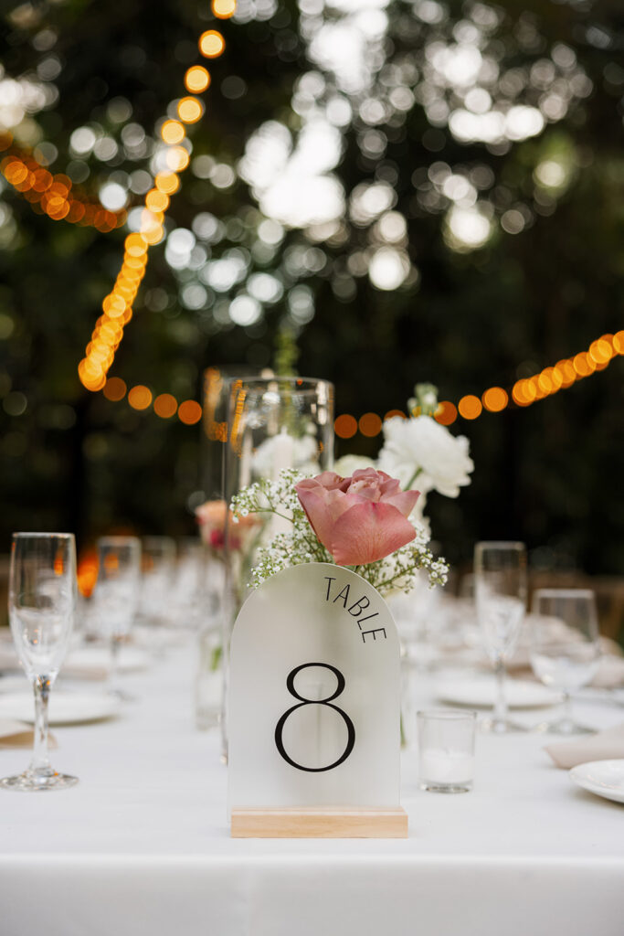 Villa Woodbine Candlelit Wedding Dinner