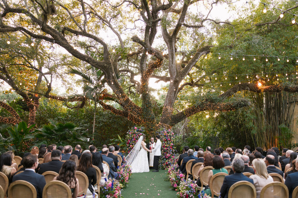 Villa Woodbine Oak Tree Wedding Ceremony