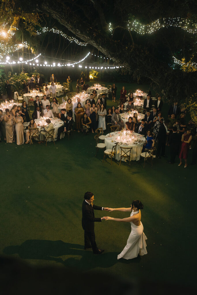 Villa Woodbine Wedding Bride and Groom First Dance