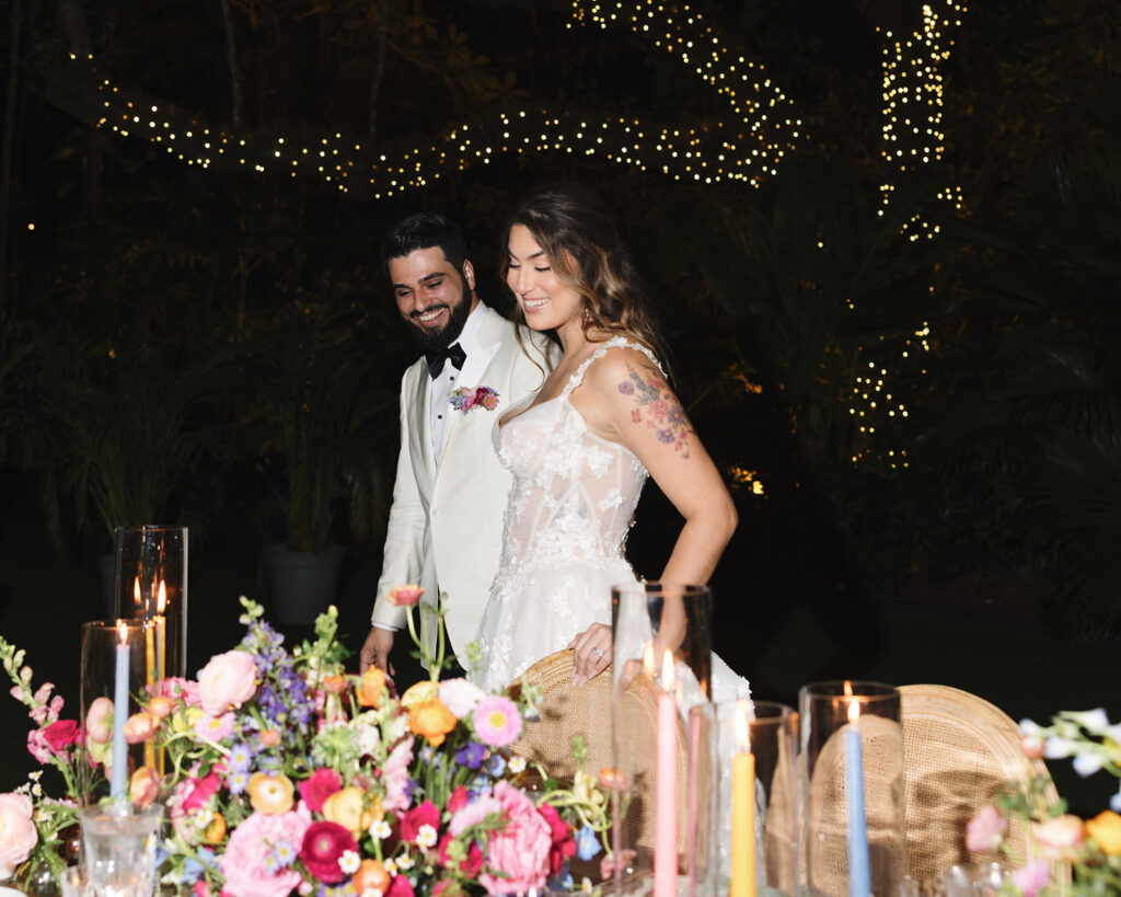 Villa Woodbine Wedding Bride and Groom Reception Reveal
