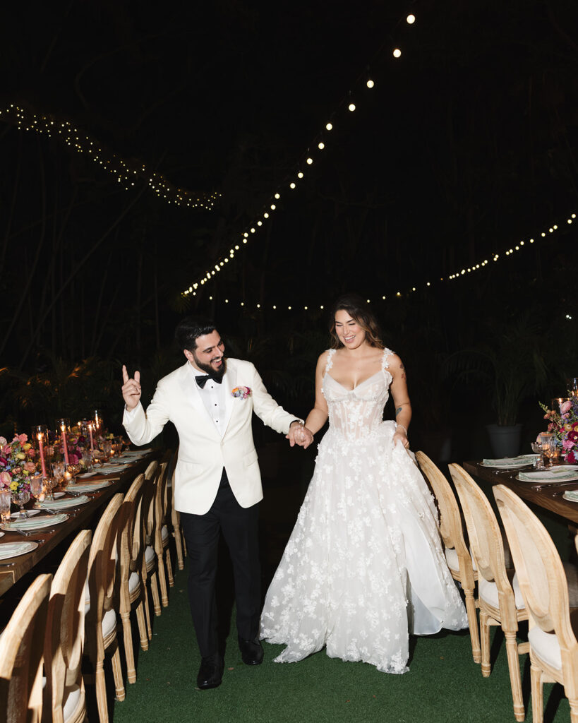 Villa Woodbine Wedding Bride and Groom Reception Reveal