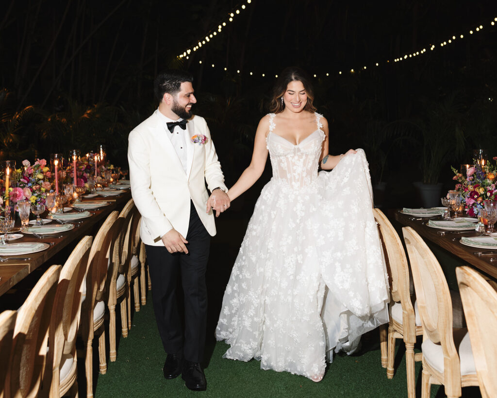 Villa Woodbine Wedding Bride and Groom Reception Reveal