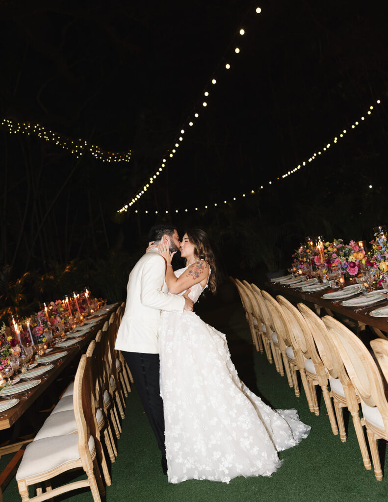 Villa Woodbine Wedding Bride and Groom Reception Reveal