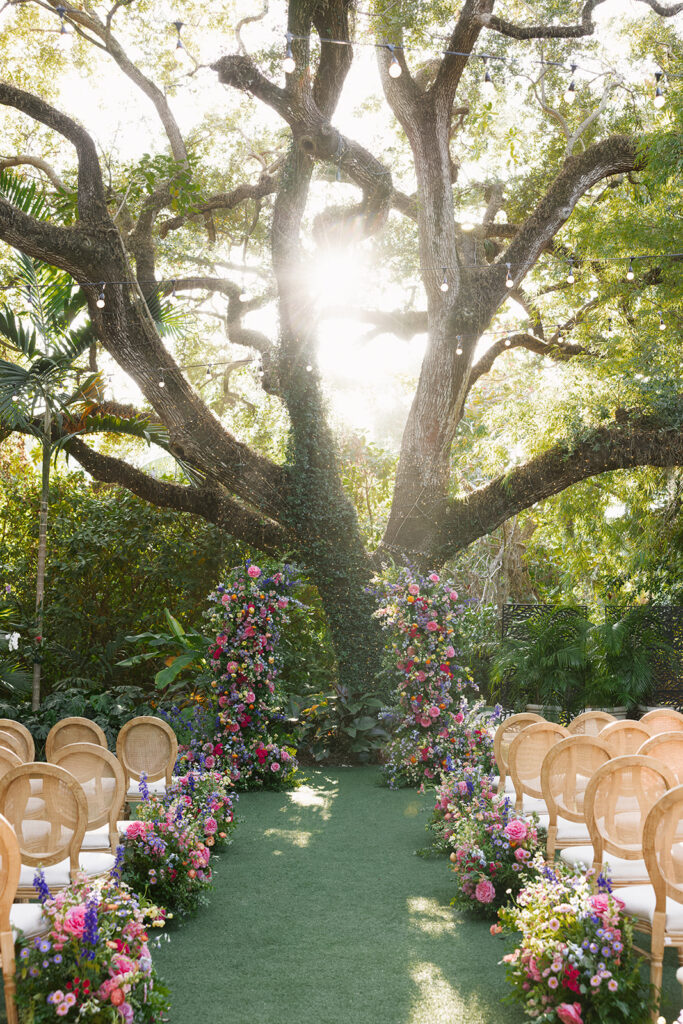 Villa Woodbine Wedding Ceremony Details