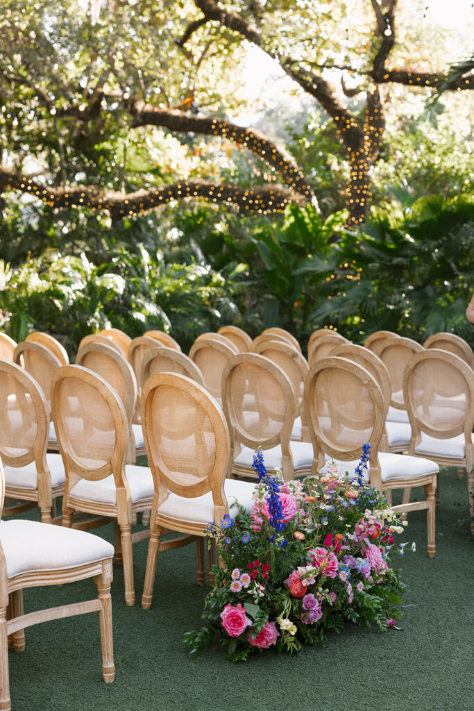 Villa Woodbine Wedding Ceremony Details