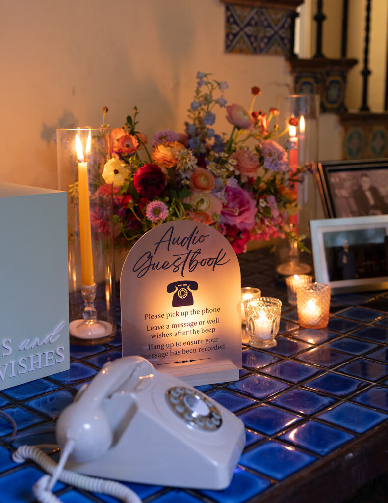 Villa Woodbine Wedding Reception Details