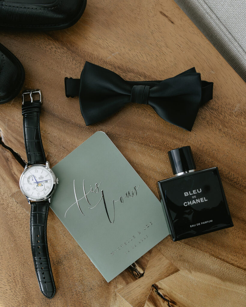 Villa Woodbine Wedding Groom Details