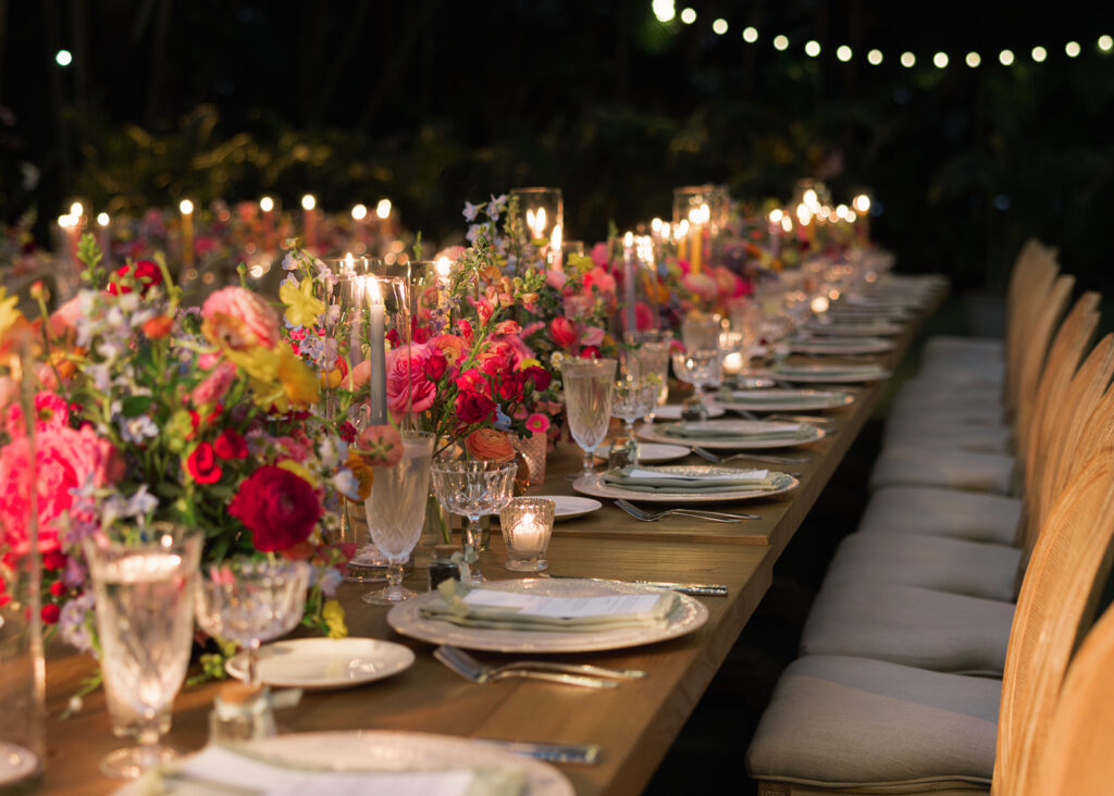 Villa Woodbine Wedding Reception Details