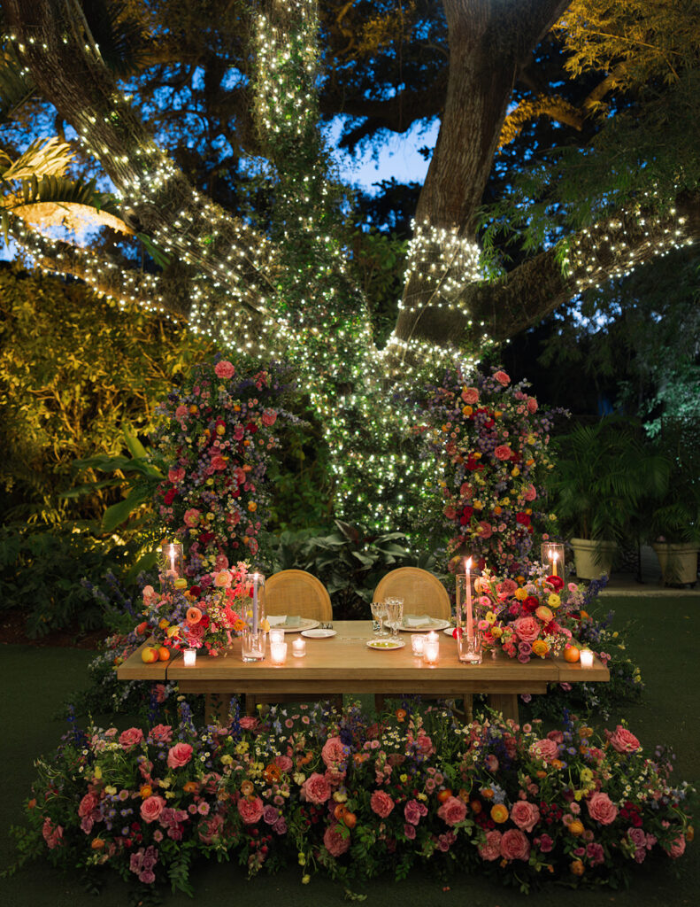 Villa Woodbine Wedding Reception Details